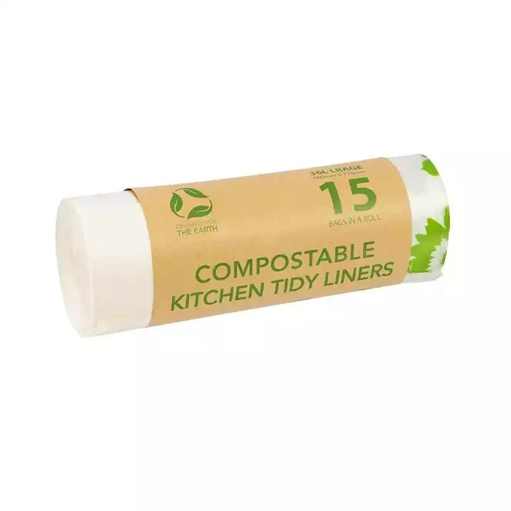 Hot Sale Disposable Plastic Garbage Bag Bio Degradable Flat Pocket Trash Bag Custom Rubbish Bag