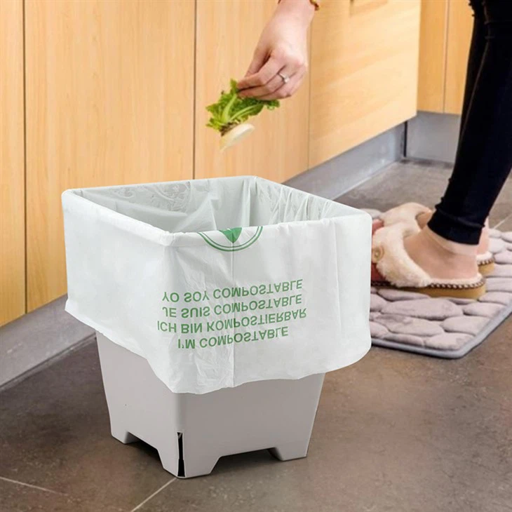 Corn starch biodegradable flat garbage bag
