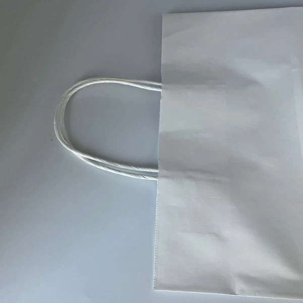 Kraft Paper Round Rope Tote Bag Shopping Bag