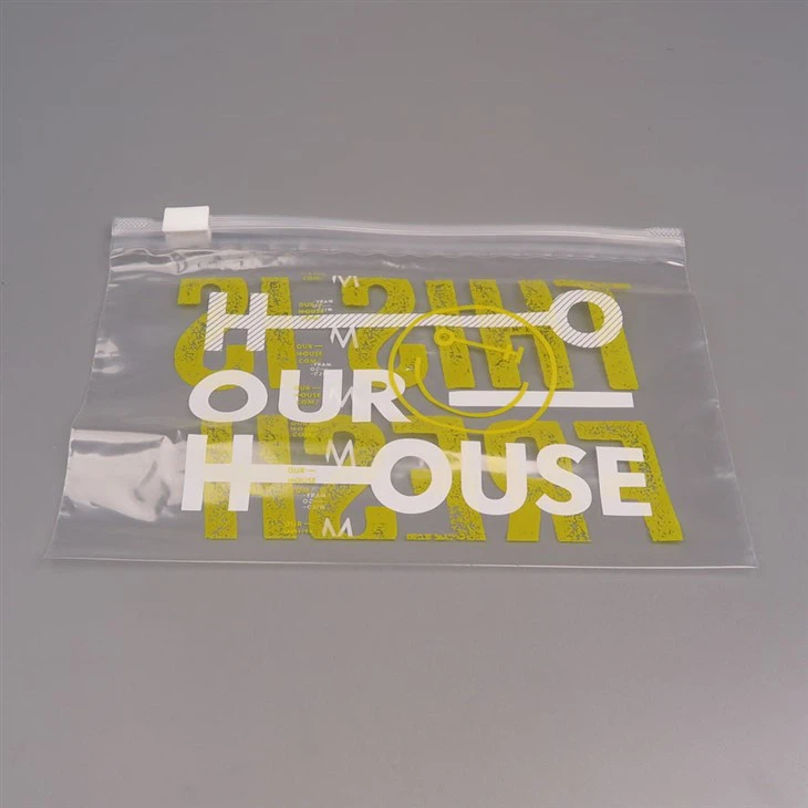 Transparent Slider Bags Zipper Bag Pull Bone Bag