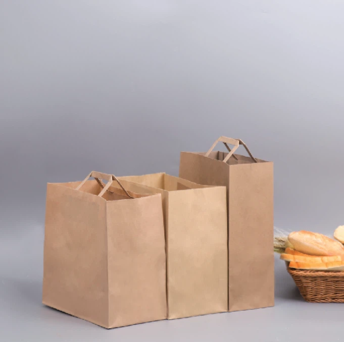 White Cowhide Food Packaging Bag Handbag