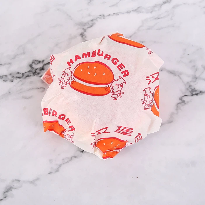 Greaseproof hamburger wrapping paper Greaseproof hamburger wrapping paper