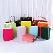 クラフト紙 丸ロープ トートバッグ