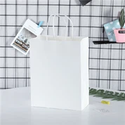 クラフト紙 丸ロープ トートバッグ ショッピングバッグ