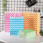 クラフト段ボール柄丸ロープトートバッグ